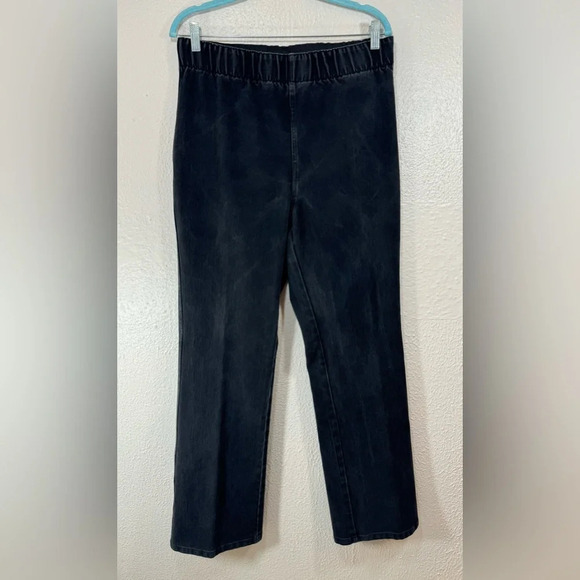 Soft Surroundings Faded Black Pull On Pants Women’s Large Tall - Picture 1 of 10